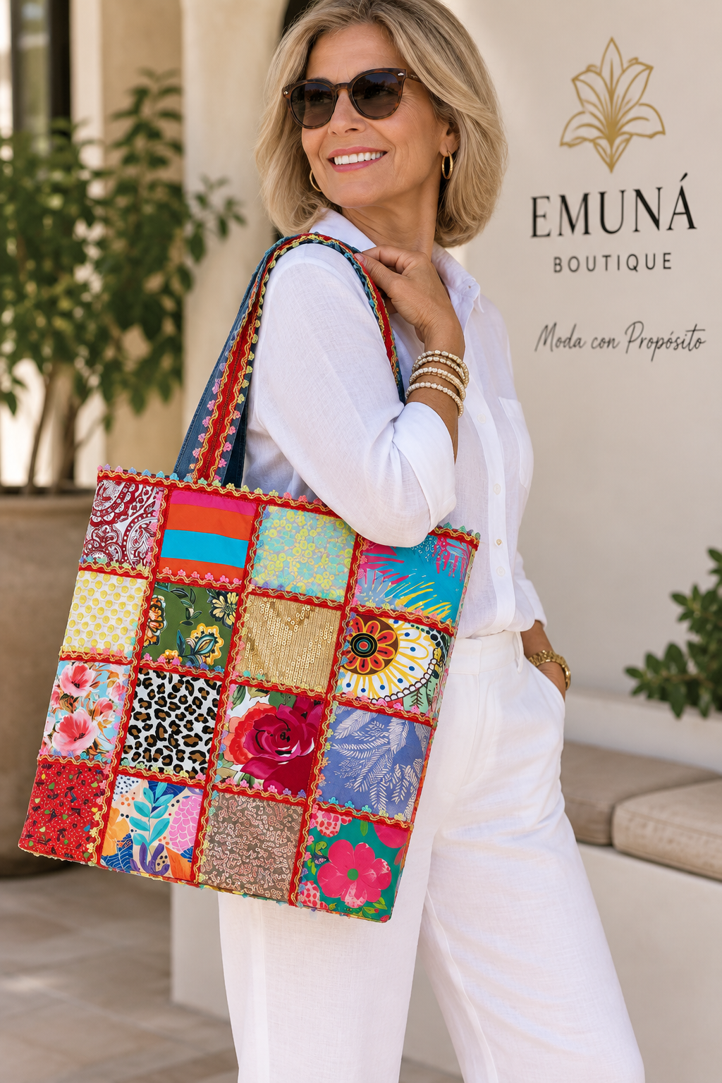 Cartera patchwork