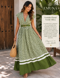Vestido verde olivo