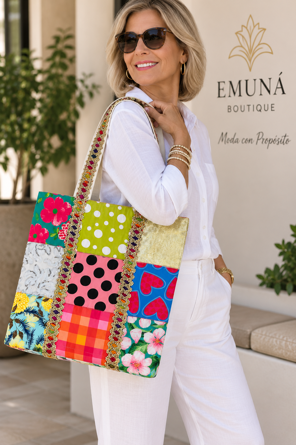 Cartera patchwork
