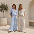 Classic White Stripe Button Up