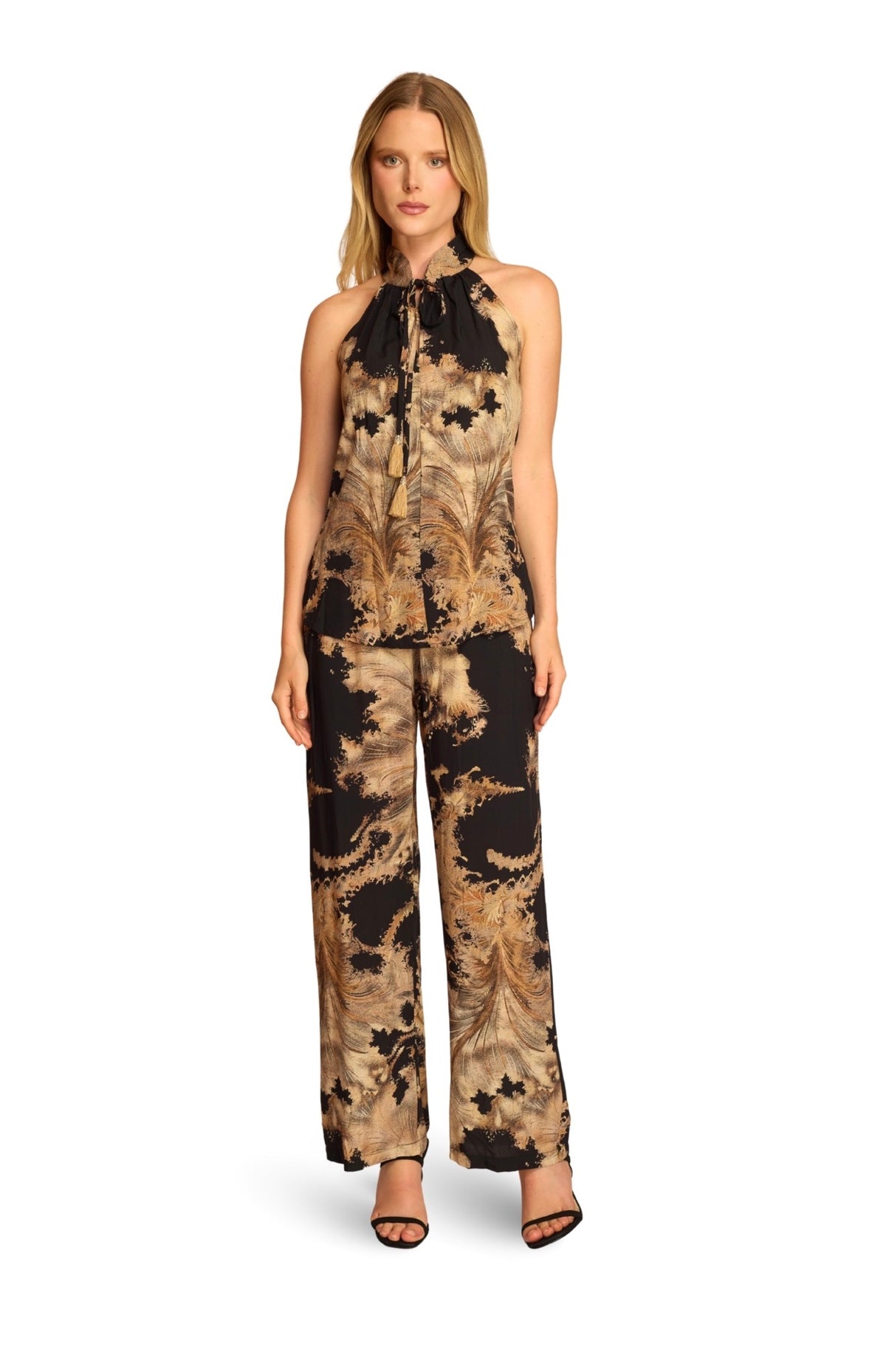 Conjunto Palazzo Julian Chang- Negro y Dorado